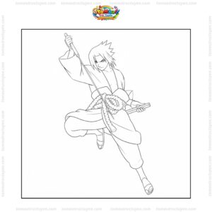 Tranh tô màu Sasuke