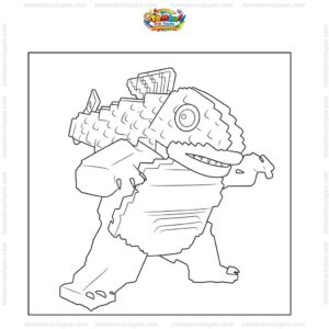 Tranh tô màu Trippi Troppi lego
