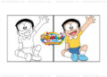 tô màu nobita