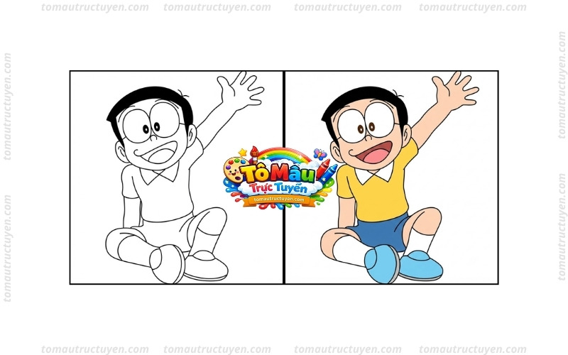 tô màu nobita