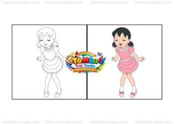 tô màu shizuka