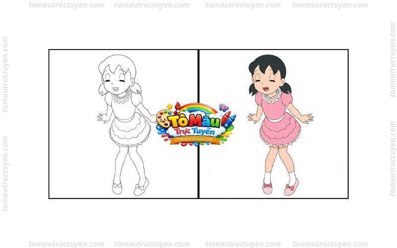 tô màu shizuka