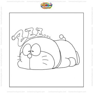 Tranh tô màu Doraemon cho bé