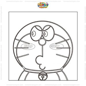 Tranh tô màu Doraemon cute