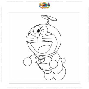 Tranh tô màu Doraemon đẹp