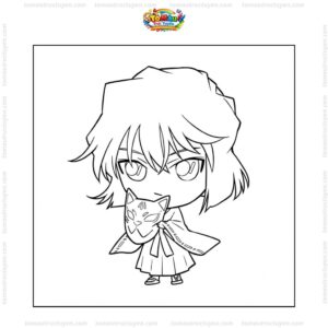 Tranh tô màu Haibara chibi