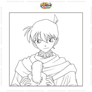 Tranh tô màu Kudo Shinichi phá án