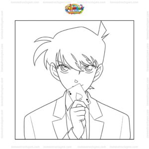 Tranh tô màu Kudo Shinichi thám tử