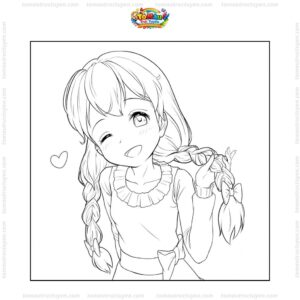 Tranh tô màu Shizuka anime