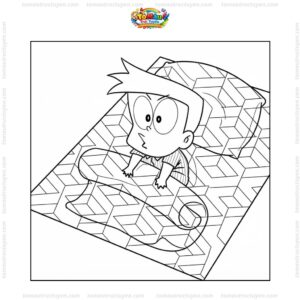 Tranh tô màu Xeko chibi