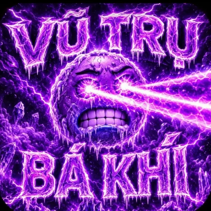 Icon tím phát tia laser vũ trụ bá khí