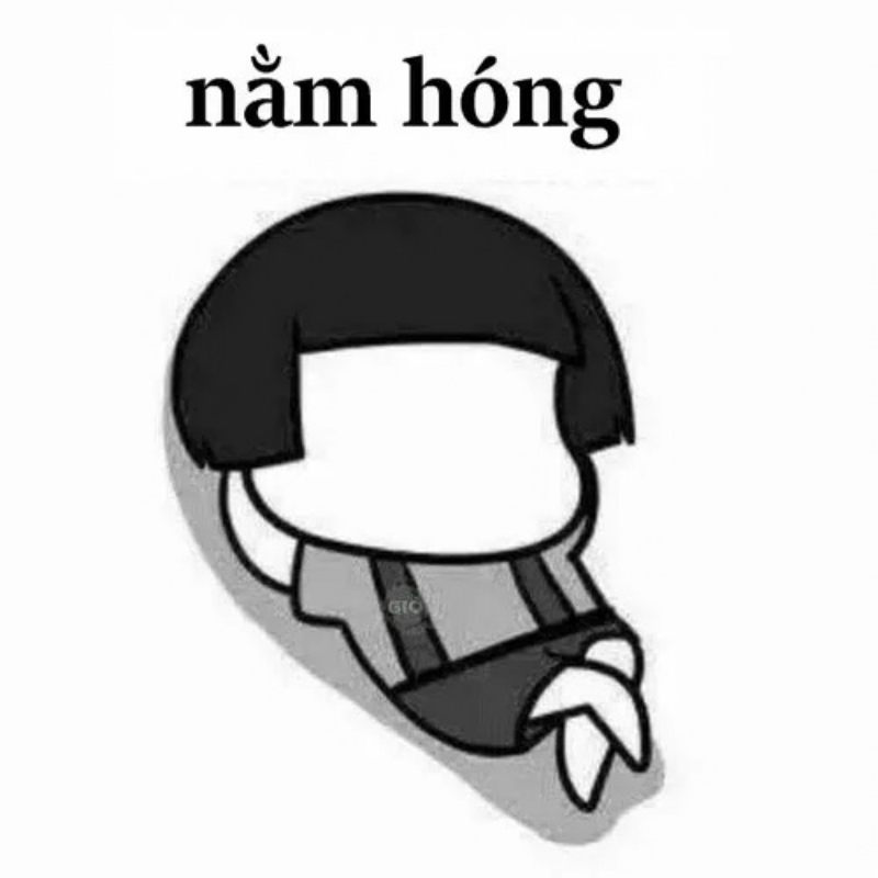 Ảnh meme nằm hóng chuyện