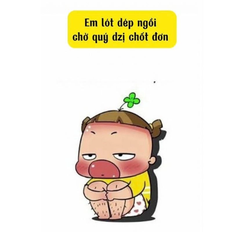Meme Quỳnh Aka lót dép ngồi chờ chốt đơn
