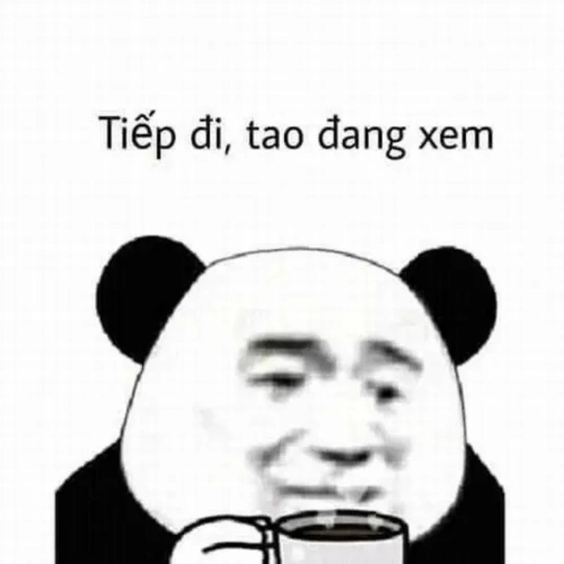 Meme gấu trúc hóng hớt chuyện