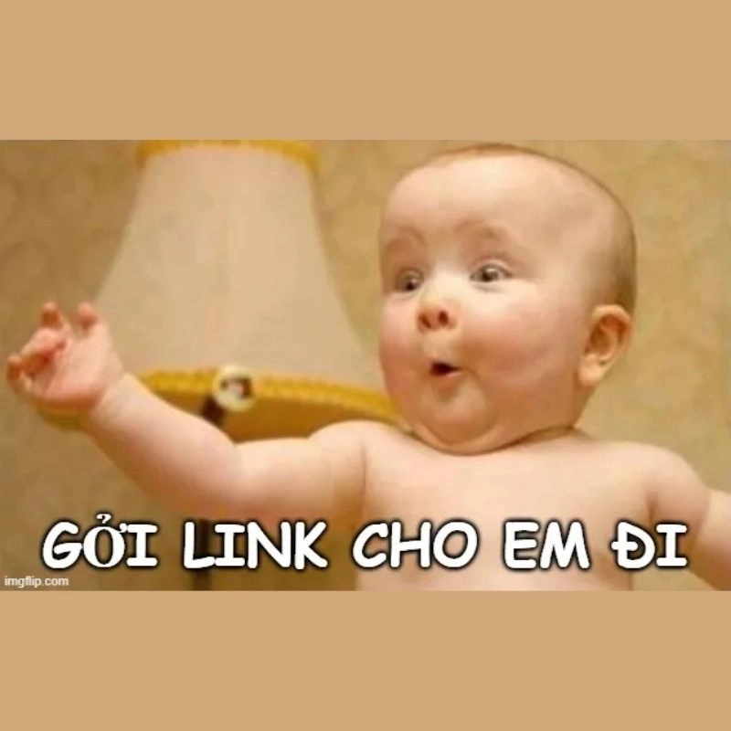 Em bé biểu cảm ngơ ngác chèn chữ xin link đáng yêu